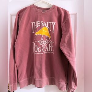Salty Dog Cafe Stonewashed Pink Sweatshirt size small
